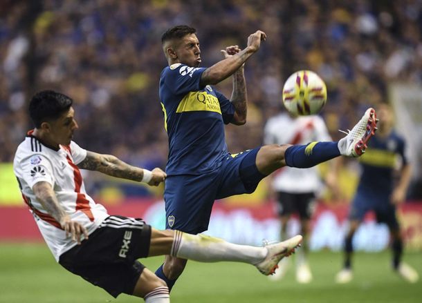 Enzo Pérez fue titular en La Bombonera