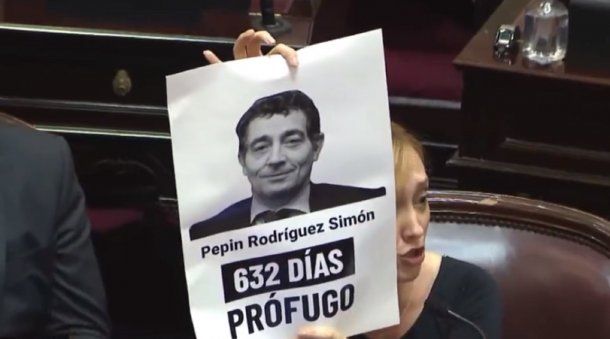 Pepín Rodríguez Simón es el único político argentino prófugo