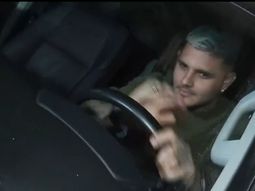 Así se retiró Icardi de la casa de Wanda Nara con sus hijas, tras 10 horas de negociación