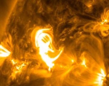 Mirá el video de la NASA de una espectacular llamarada solar