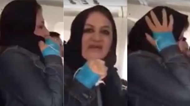 Una mujer entró en pánico durante un vuelo