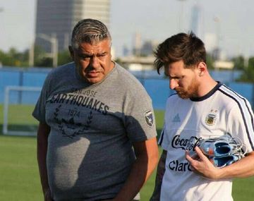 El presidente de AFA junto al mejor futbolista del mundo
