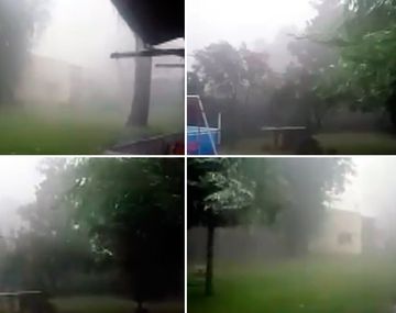 Imágenes del fuerte temporal que afectó a Pilar