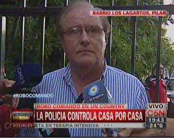 En el country asaltado vive un ex jefe de la SIDE