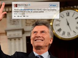 Mauricio Macri felicitó a Donald Trump Mauricio Macri felicitó a Donald Trump