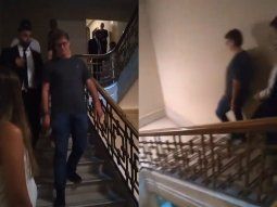 Así retiraron del Congreso al hombre que insultó a Bregman