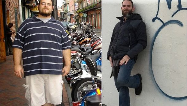 Este hombre perdió 72 kilos sin hacer ninguna dieta y reveló su fórmula