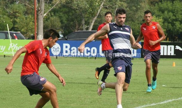 Gigliotti se entrenó por primera vez en Independiente