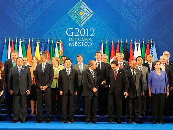 La Presidente estuvo lejos de los mandatarios de Reino Unido y España