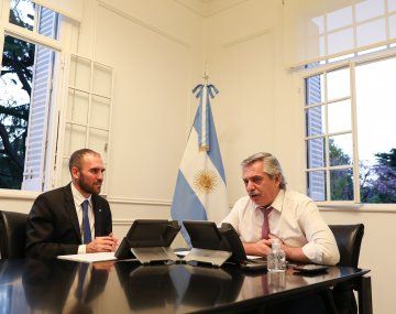 Martín Guzmán y Alberto Fernández