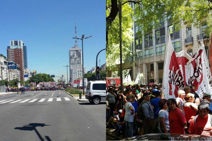 Piqueteros cortan 9 de Julio