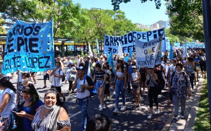 Caos en el centro porteño por marchas piqueteras