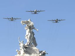 El desfile militar por el 25 de Mayo
