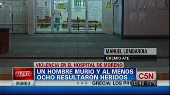 tiroteo entre dos bandas dentro del hospital de moreno tiroteo entre dos bandas dentro del hospital de moreno