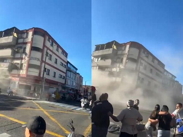 Video estremecedor del terremoto en Colombia: así colapsó un edificio en el centro de Pereira
