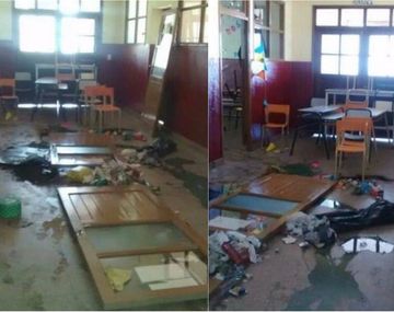 Roban la canilla de una escuela y la inundaron