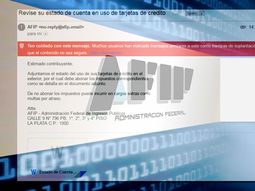 AFIP advierte por estafas con un mail trucho AFIP advierte por estafas con un mail trucho