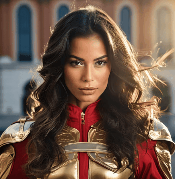 La Mujer Maravilla reimaginada por la inteligencia artificial de Firefly. La Mujer Maravilla reimaginada por la inteligencia artificial de Firefly.