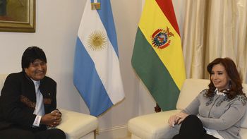 a horas de partir hacia cuba, cristina kirchner recibio a evo morales a horas de partir hacia cuba, cristina kirchner recibio a evo morales