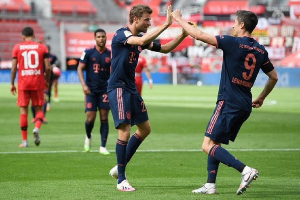Bayern Munich le ganó al Bayer Leverkusen y se encamina al título