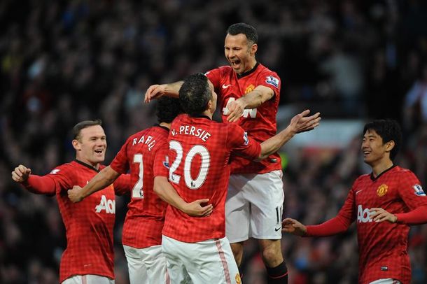 El Manchester United se consagró campeón con una goleada