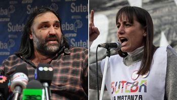 Roberto Baradel y Romina Del Plá Roberto Baradel y Romina Del Plá