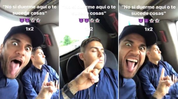 Paulo Dybala se durmió...y Dani Alves se aprovechó de él