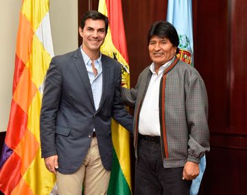 El gobernador Urtubey visitó a Evo Morales