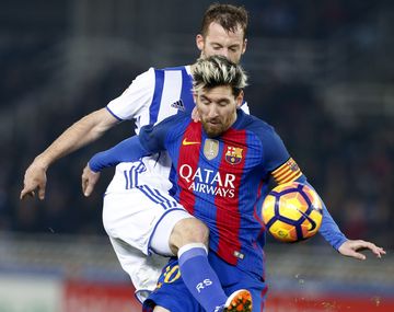 Lionel Messi marcó el único gol del Barcelona