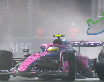 La espectacular maniobra con la que Colapinto evitó el muro en Las Vegas