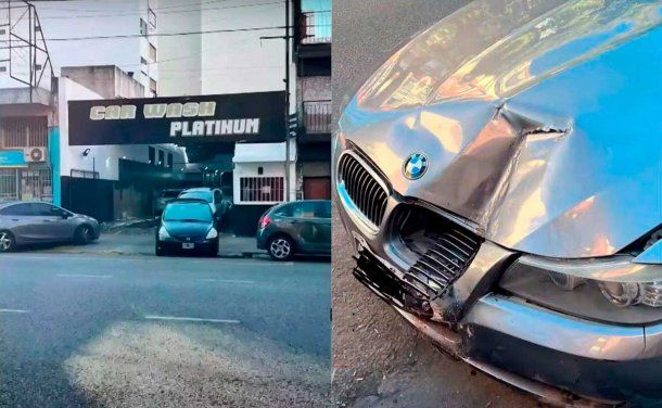 Llevó su auto a un lavadero y se lo destrozaron: Tuvimos un problemita
