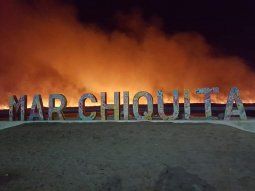 Video impresionante del incendio en una reserva de Mar Chiquita