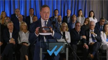 Imagen del spot cuestionado por el FA. Imagen del spot cuestionado por el FA.