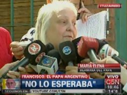 La emoción de la familia del primer papa argentino