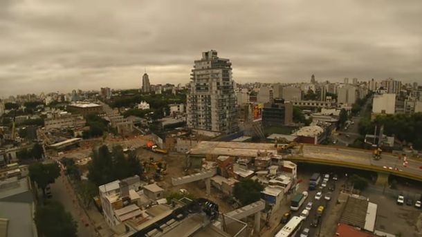 Abrieron el tránsito en Avenida Córdoba tras desmontar el puente en Juan B. Justo