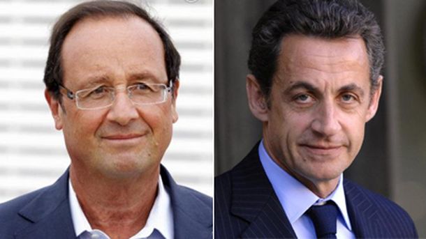 Francois Hollande y Nicolás Sarkozy