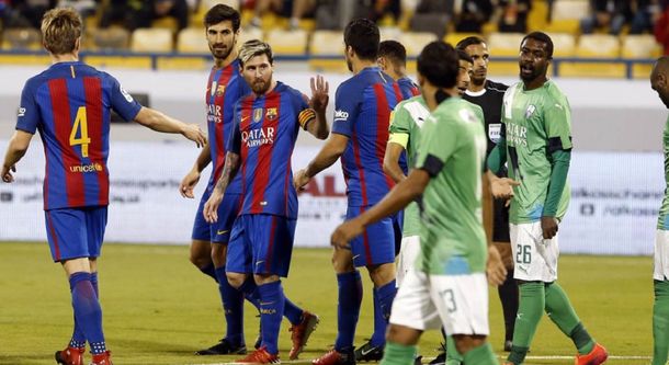 El rosarino celebra su tanto