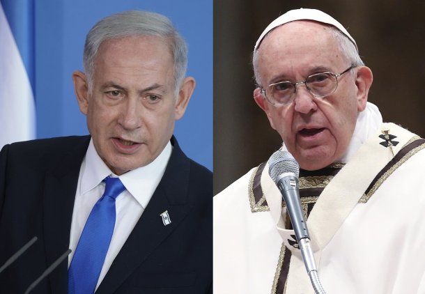 Benjamín Netanyahu / Papa Francisco.