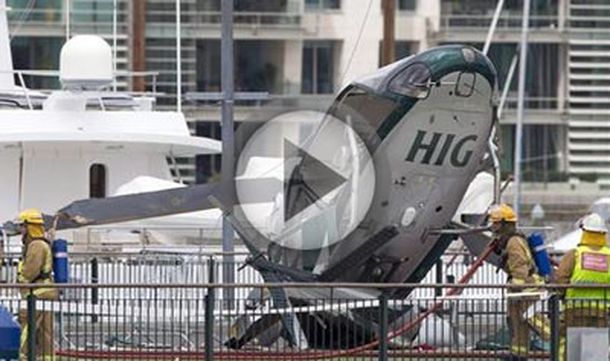 Helicóptero caido