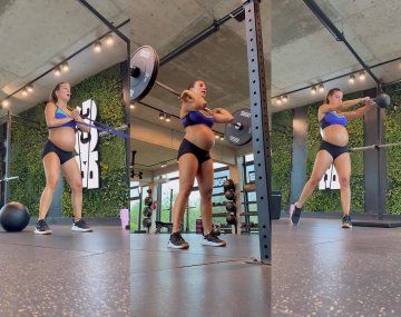 Sol Pérez mostró la exigente rutina de ejercicios que hace embarazada