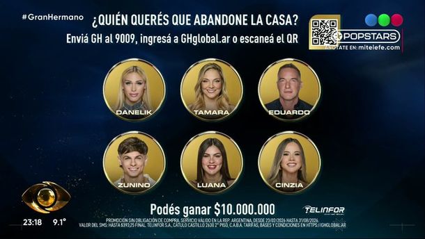 Placa de nominados Gran Hermano Placa de nominados Gran Hermano