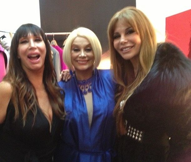 Moria Casán y Carmen Barbieri recibieron la visita de Graciela Alfano