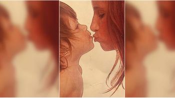 Flor Peña y Toto cuando era chico Flor Peña y Toto cuando era chico