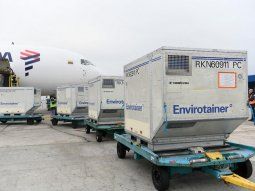 Llegaron más de un millón de dosis de AstraZeneca