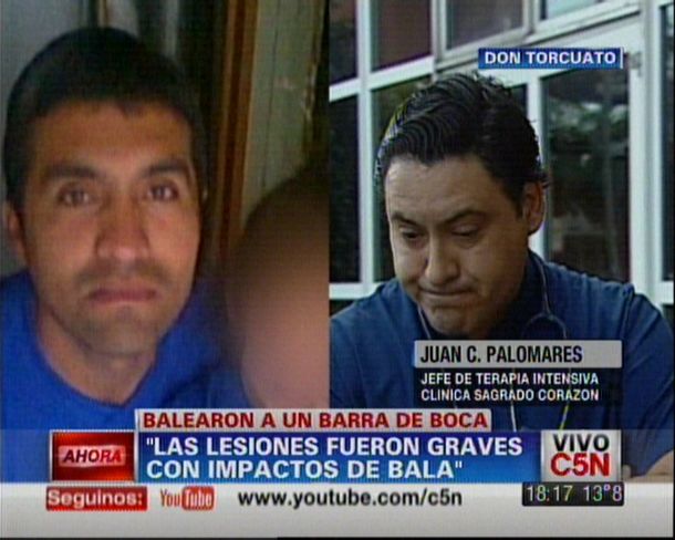 El barrabrava de Boca baleado está en condiciones de declarar