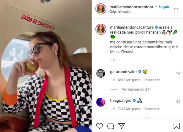 El video de Marilia Mendonça dentro el avión en el que terminó muriendo