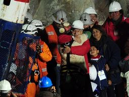 Mineros rescatados