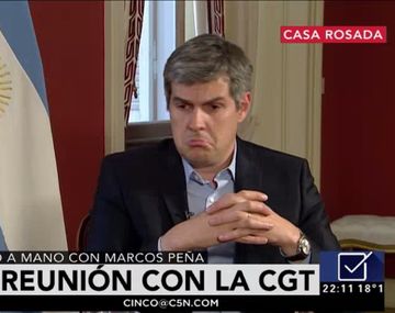 El jefe de Gabinete Marcos Peña en C5N