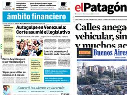 mira las tapas de los diarios