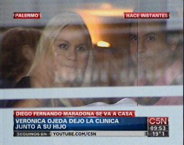 Dieron de alta a Verónica Ojeda y a su hijo Diego Fernando